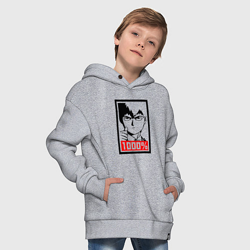 Детское худи оверсайз Mob psycho 100 Z / Меланж – фото 4