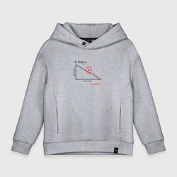 Детское худи оверсайз Find X, найдите X