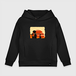 Детское худи оверсайз Самурай Чамплу Мугэн и Дзин