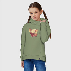 Толстовка оверсайз детская Dont Starve, цвет: авокадо — фото 2