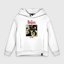 Толстовка оверсайз детская The Beatles LET IT BE, цвет: белый