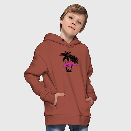 Детское худи оверсайз GTA Vice City / Кирпичный – фото 4