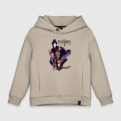 Толстовка оверсайз детская LITTLE NIGHTMARES ЛИТЛ НАЙТМЕРС, цвет: миндальный