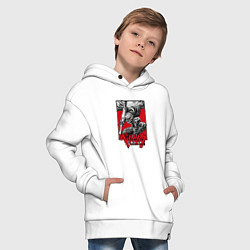 Толстовка оверсайз детская BERSERK БЕРСЕРК, цвет: белый — фото 2
