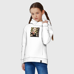 Толстовка оверсайз детская Моя геройская академия Бакуго, цвет: белый — фото 2