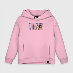 Толстовка оверсайз детская Resident Evil 8 Village Logo, цвет: светло-розовый