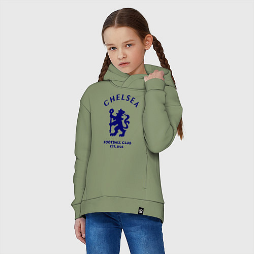 Детское худи оверсайз Chelsea Est. 1905 / Авокадо – фото 3