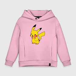 Детское худи оверсайз Уставший Пикачу