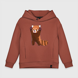 Детское худи оверсайз Нападение милой панды