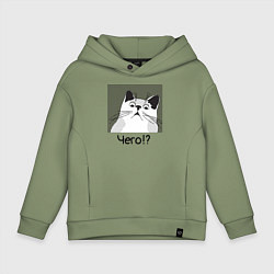 Детское худи оверсайз Кот Чего?