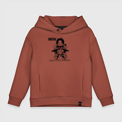 Детское худи оверсайз Эйс, Луффи и Сабо - Братство ASL