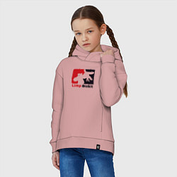 Толстовка оверсайз детская Limp Bizkit, цвет: пыльно-розовый — фото 2