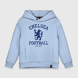Толстовка оверсайз детская Chelsea FC: Lion, цвет: мягкое небо