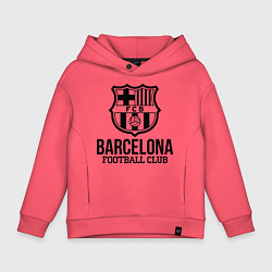 Толстовка оверсайз детская Barcelona FC, цвет: коралловый
