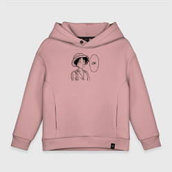 Детское худи оверсайз Манки Д Луффи - Ванпанчмен