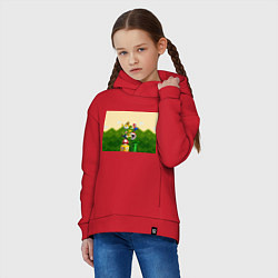Толстовка оверсайз детская Mario Coins, цвет: красный — фото 2