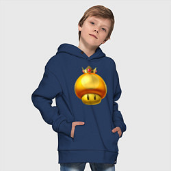 Толстовка оверсайз детская GoldToad, цвет: тёмно-синий — фото 2