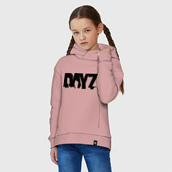 Толстовка оверсайз детская DayZ, цвет: пыльно-розовый — фото 2