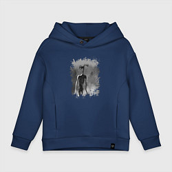 Детское худи оверсайз СИРЕНОГОЛОВЫЙ В ТУМАНЕ