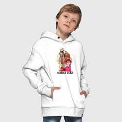 Толстовка оверсайз детская Jet Ein Ed, цвет: белый — фото 2