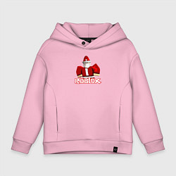 Толстовка оверсайз детская Санта Robloх, цвет: светло-розовый
