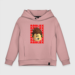 Детское худи оверсайз ROBLOX RED LOGO LEGO FACE