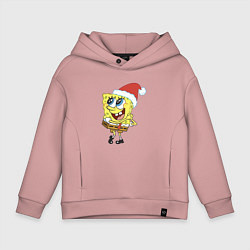 Детское худи оверсайз Рождественский Спанч Боб