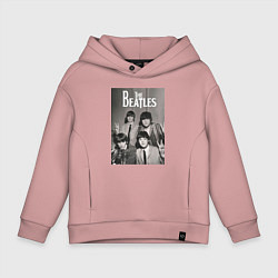Толстовка оверсайз детская Легендарные музыканты, цвет: пыльно-розовый