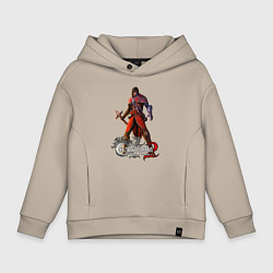 Толстовка оверсайз детская Castlevania 2, цвет: миндальный