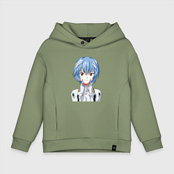 Детское худи оверсайз Neon Genesis Evangelion Рей