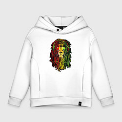 Толстовка оверсайз детская Jam lioN, цвет: белый