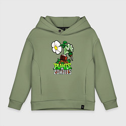 Детское худи оверсайз Plants vs Zombies рука зомби