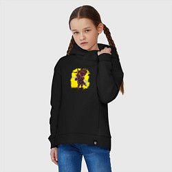 Толстовка оверсайз детская Big Boss whith gun, цвет: черный — фото 2
