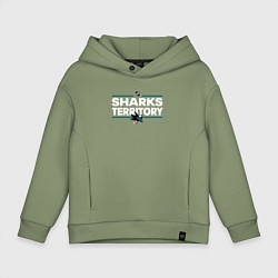 Детское худи оверсайз SHARKS TERRITORY САН-ХОСЕ ШАРКС