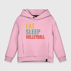 Детское худи оверсайз Eat - Sleep - Volleyball