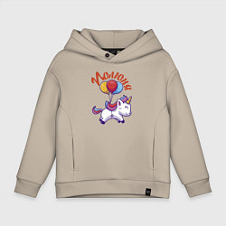 Детское худи оверсайз Полюнин единорожка