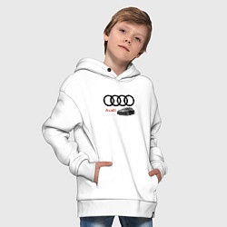 Толстовка оверсайз детская Audi Prestige, цвет: белый — фото 2