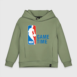 Толстовка оверсайз детская NBA Game Time, цвет: авокадо