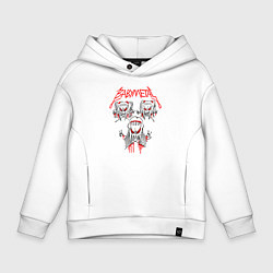 Толстовка оверсайз детская BABYMETAL бебиметал, цвет: белый