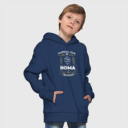 Толстовка оверсайз детская Roma FC 1, цвет: тёмно-синий — фото 2