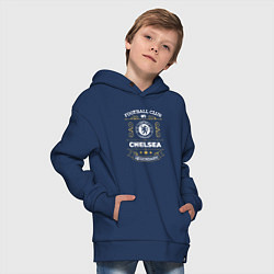 Толстовка оверсайз детская Chelsea FC 1, цвет: тёмно-синий — фото 2