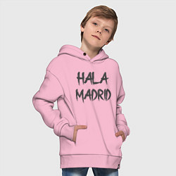 Толстовка оверсайз детская Hala - Madrid, цвет: светло-розовый — фото 2