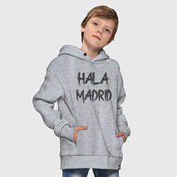 Толстовка оверсайз детская Hala - Madrid, цвет: меланж — фото 2