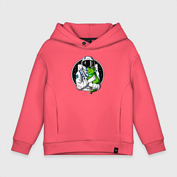 Детское худи оверсайз Космонавт с инопланетным котом