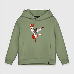 Детское худи оверсайз Лис боец