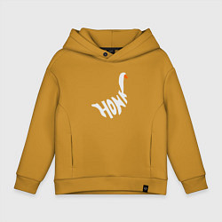 Детское худи оверсайз Honk White Гусь Белый