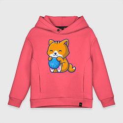 Детское худи оверсайз Рыженький котик