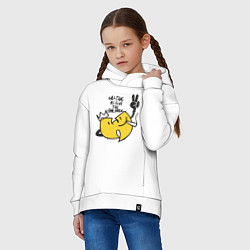 Толстовка оверсайз детская Wu-Tang Is For The Children, цвет: белый — фото 2