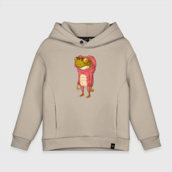 Детское худи оверсайз Лягушка в костюме зайчика