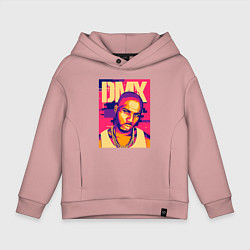 Толстовка оверсайз детская DMX Style, цвет: пыльно-розовый